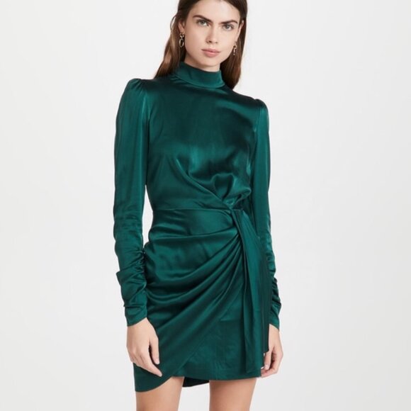 Zimmermann Dresses & Skirts - NWT Zimmermann Jade Green Silk Drape Dress US 10